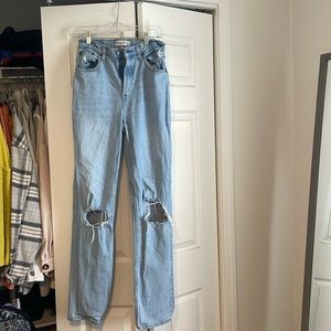 Abercrombie The 90’s Straight Ultra High Rise jeans